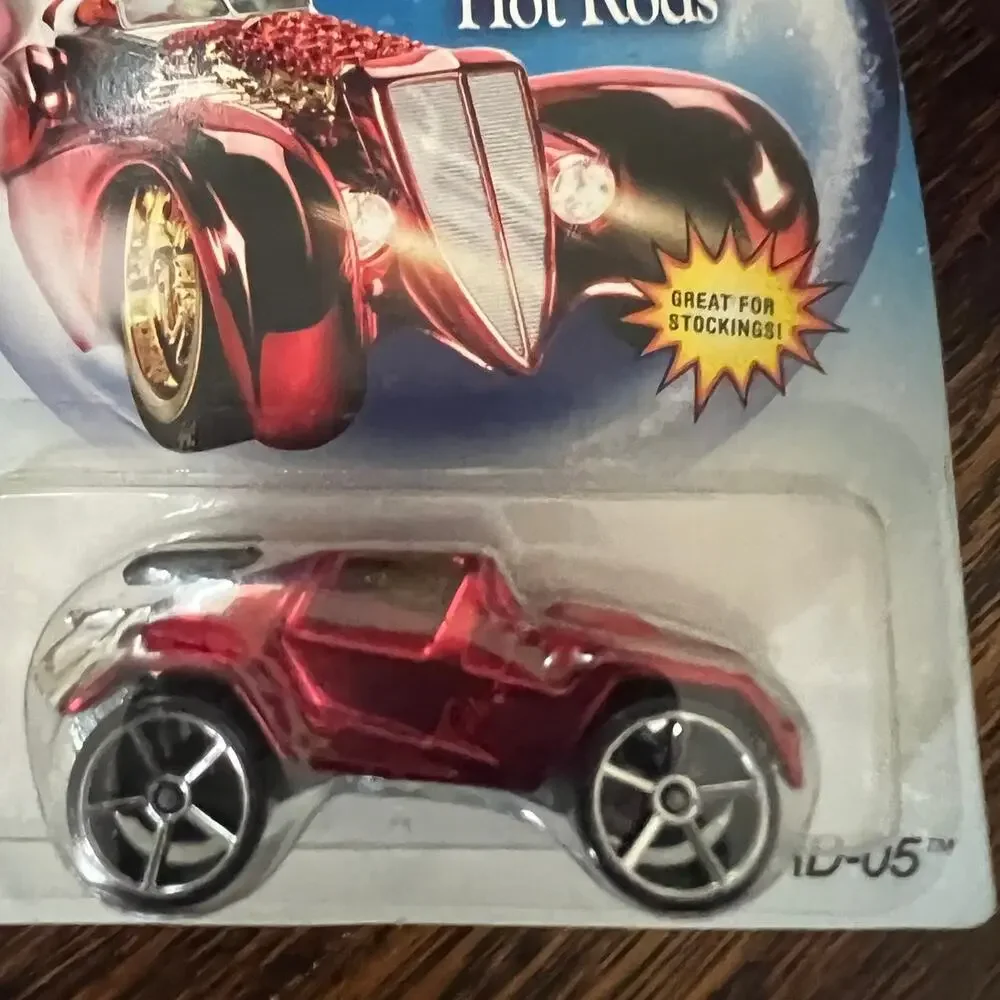 Hot Wheels Holiday Hot Rods Diecast Car 2007 RD-05 Red Chrome Dune Buggy New